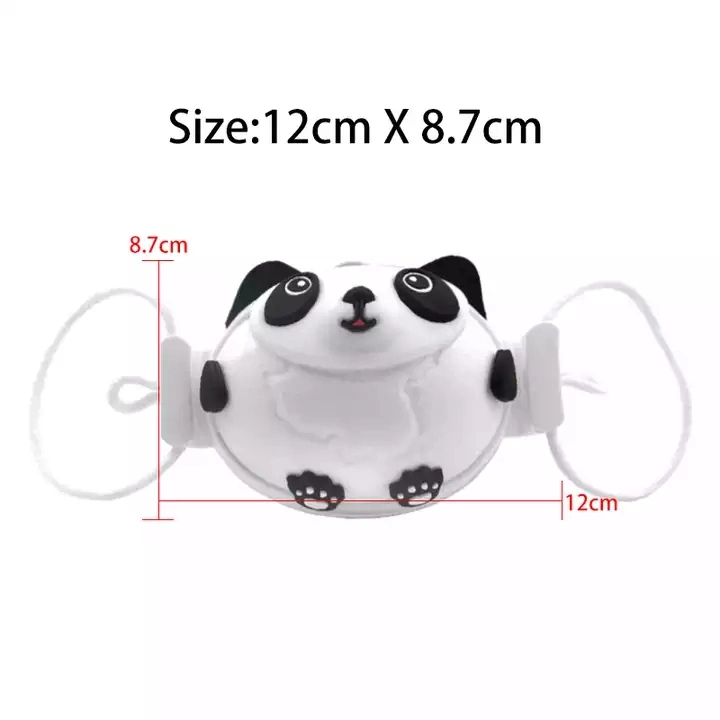 Mask Durable Adjustable Disposable Earloop Silicone Panda Shape 3D Kids Party Masks